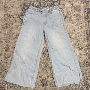 Zara Light Blue Wide-Leg Jeans Size 7